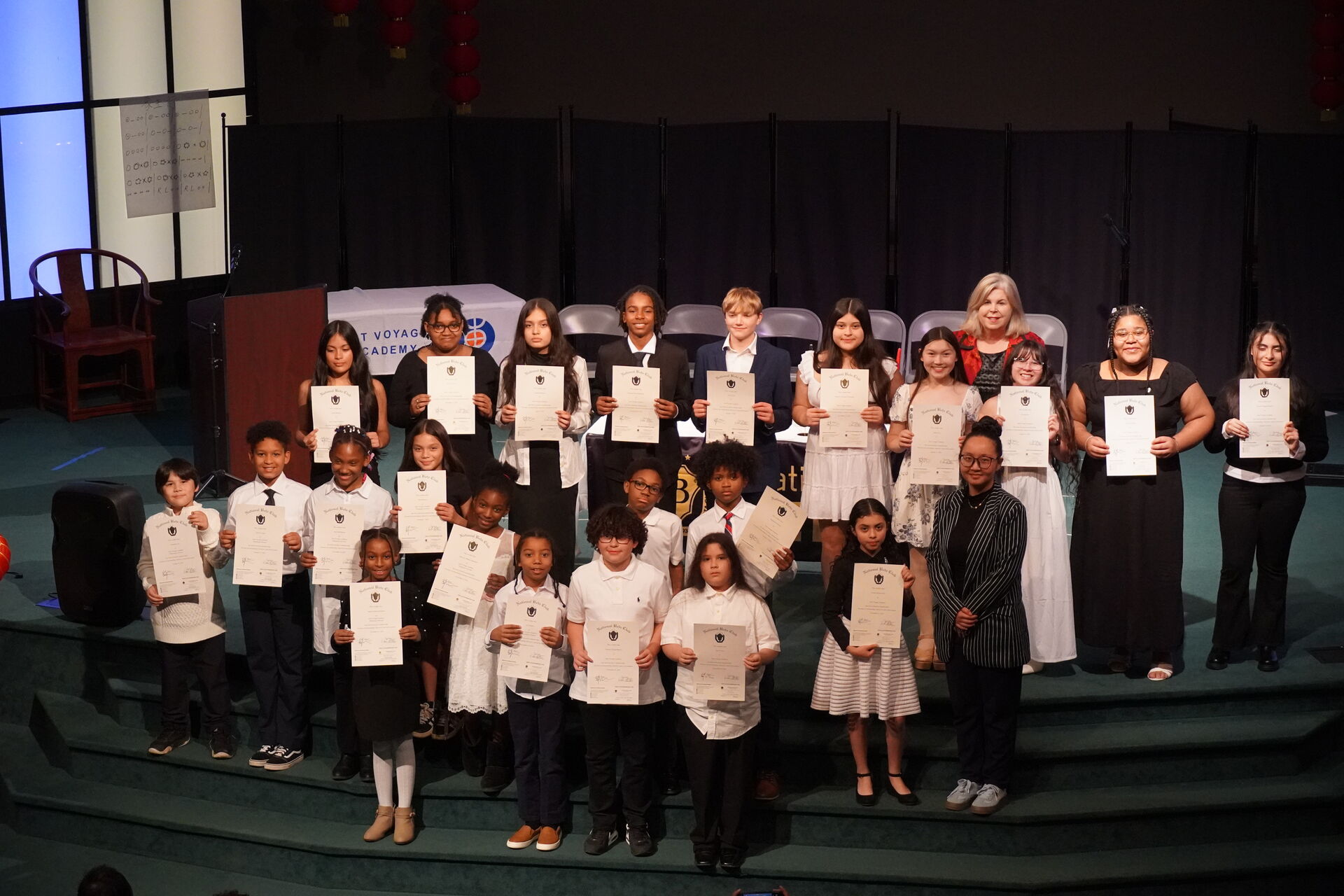 Students learning at East Voyager Academy