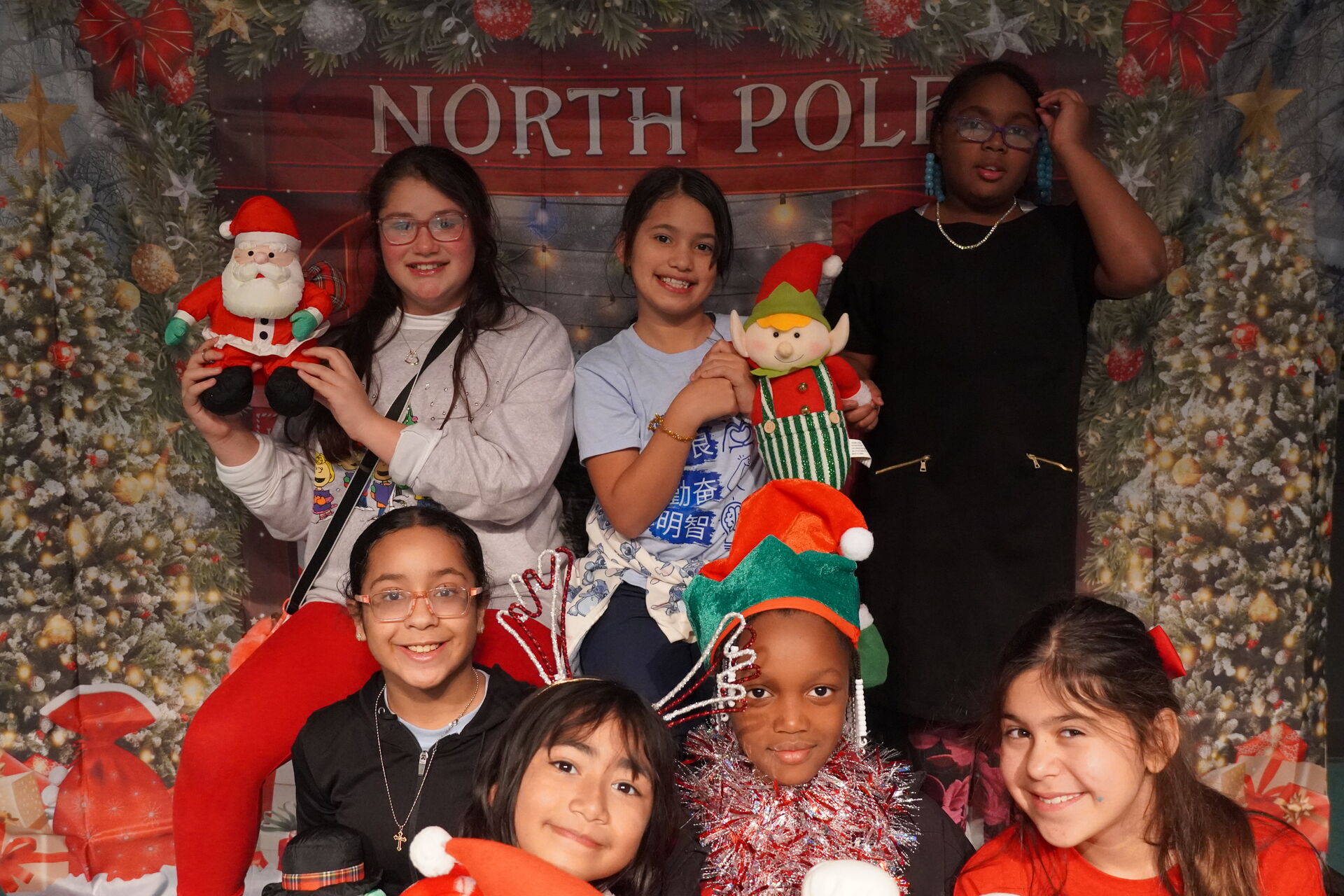 Students and staff at East Voyager Academy
